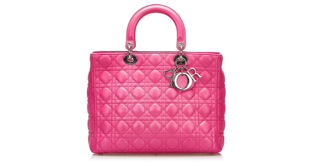 Dior Grand Cannage Lady Dior Veau Fa On Poulain Rose Ref Joli