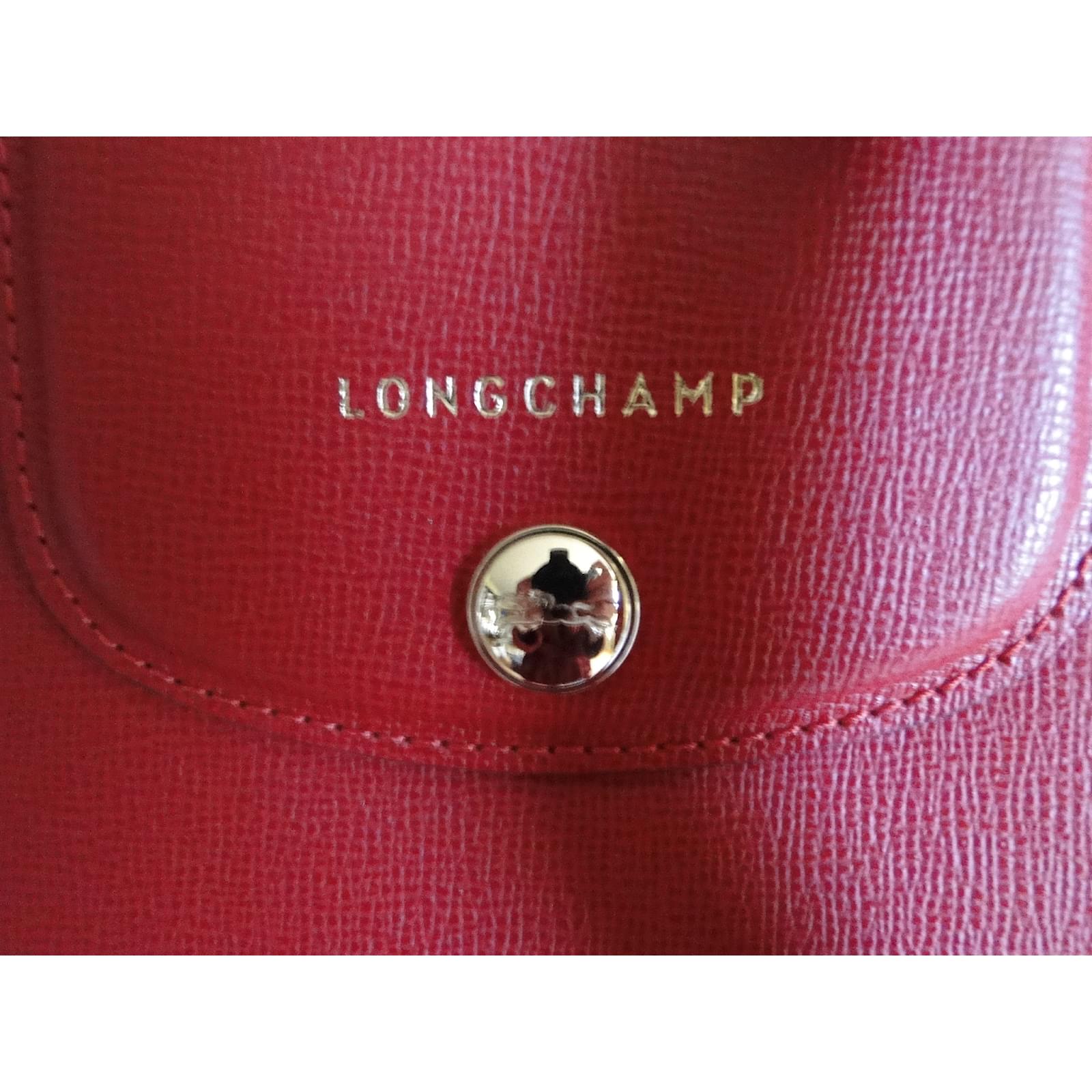 Longchamp Le Pliage Heritage Cuir Rouge Ref 36347 Joli Closet