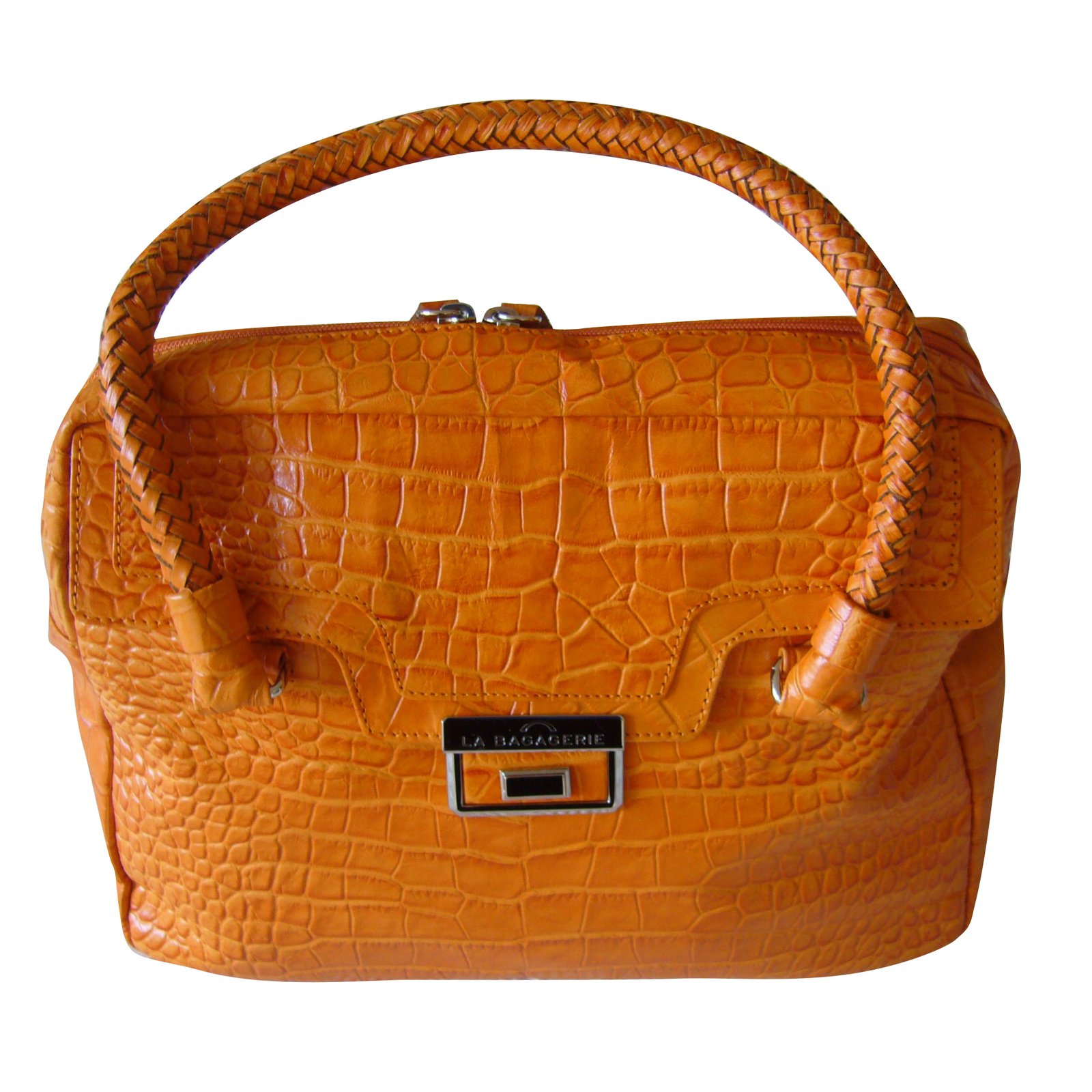 La Bagagerie Handbags Orange Leather Ref Joli Closet