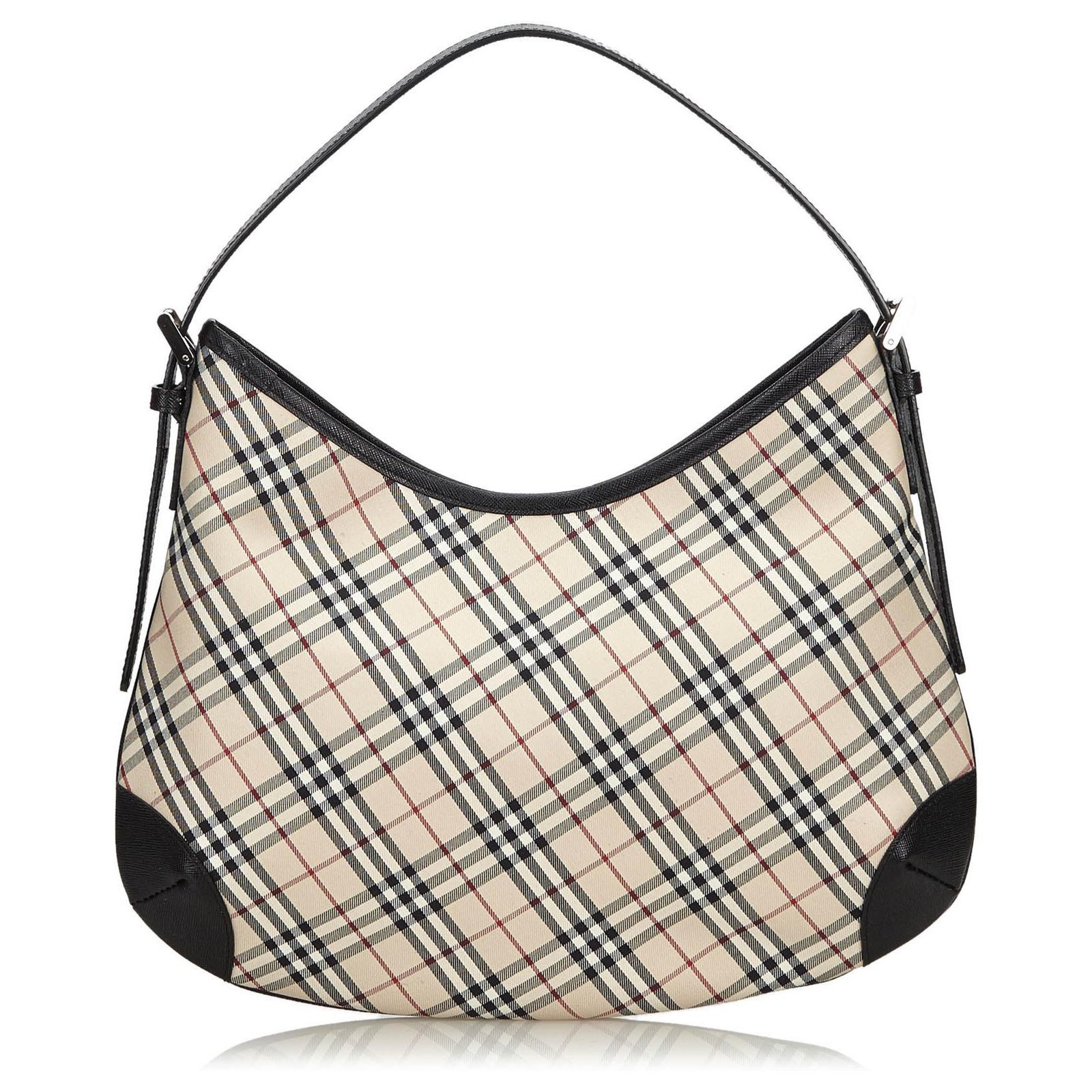 Burberry Sac à bandoulière en toile à carreaux Nova Nova Cuir Tissu