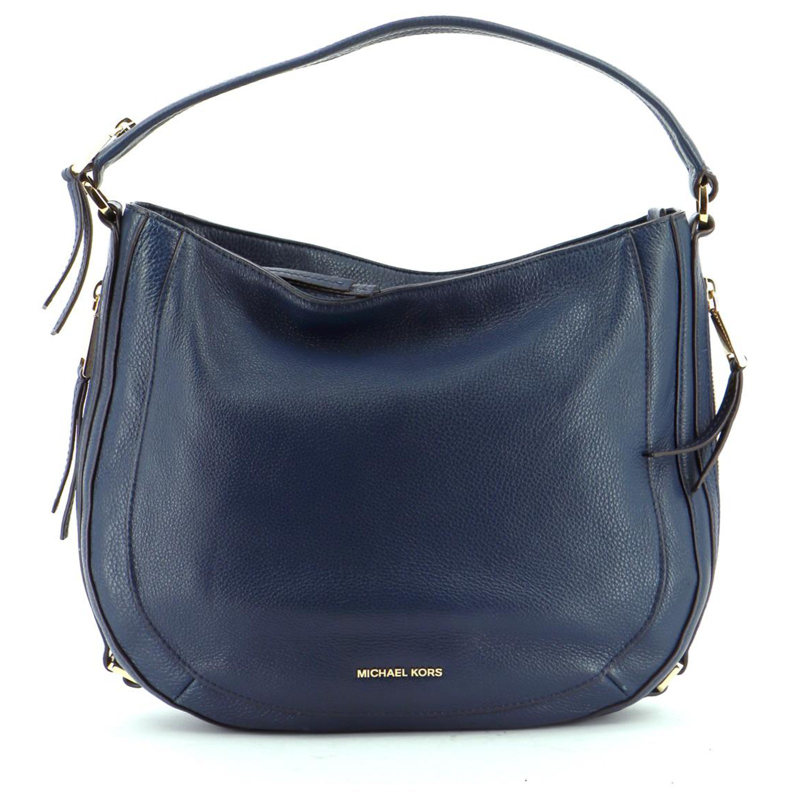 Michael Kors Sac à main Cuir Bleu Marine ref 155925 Joli Closet