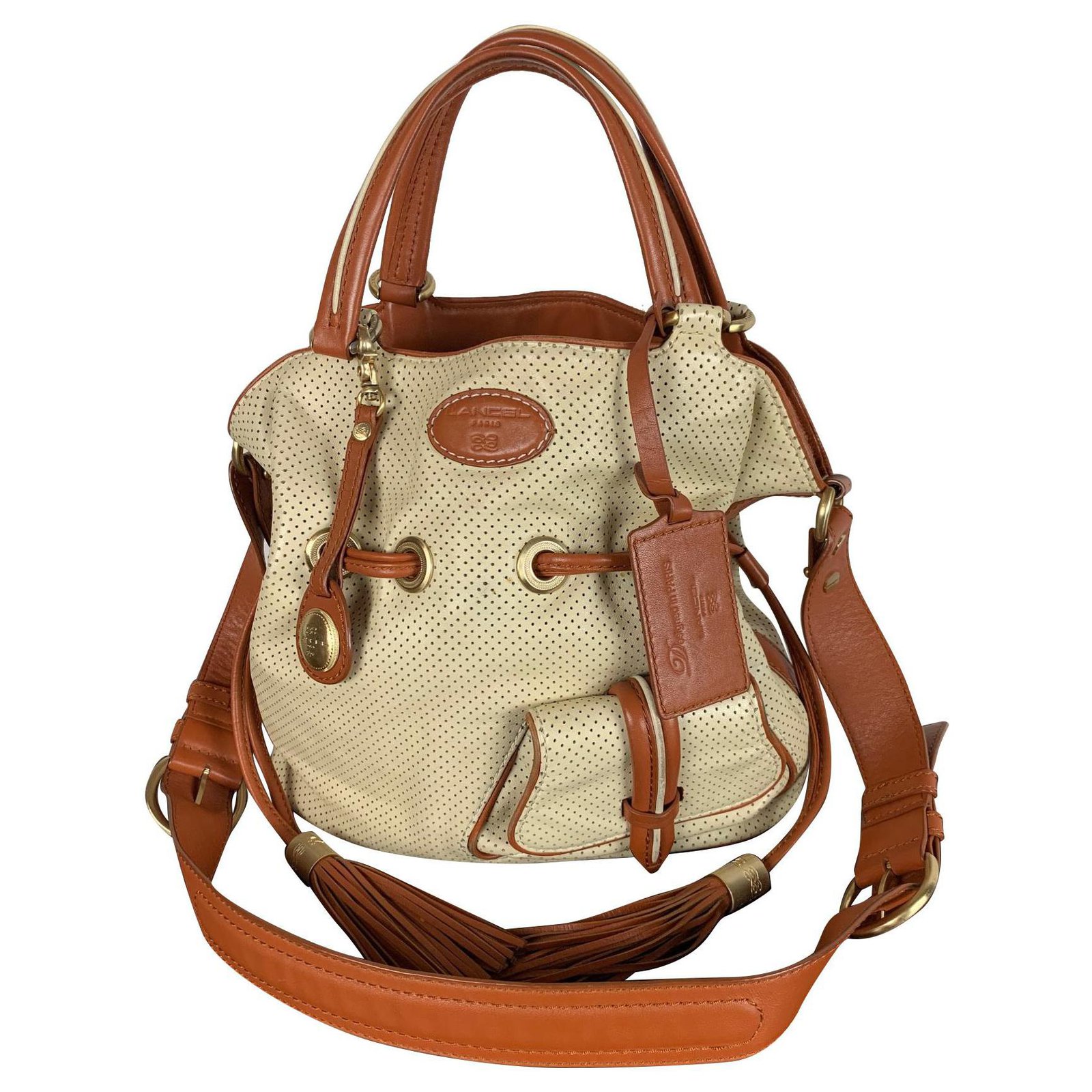 Premier Flirt Er Flirt De Lancel Cuir Beige Ref Joli Closet