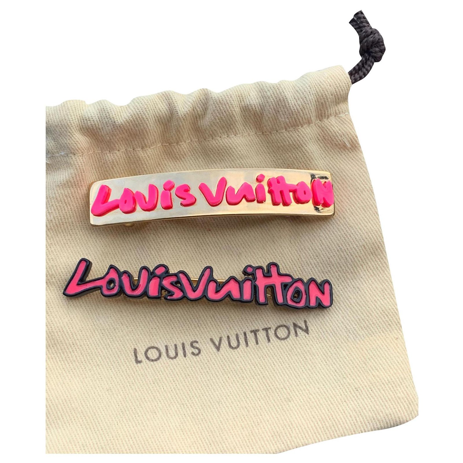 Louis Vuitton Hair Accessories Golden Metal Ref Joli Closet