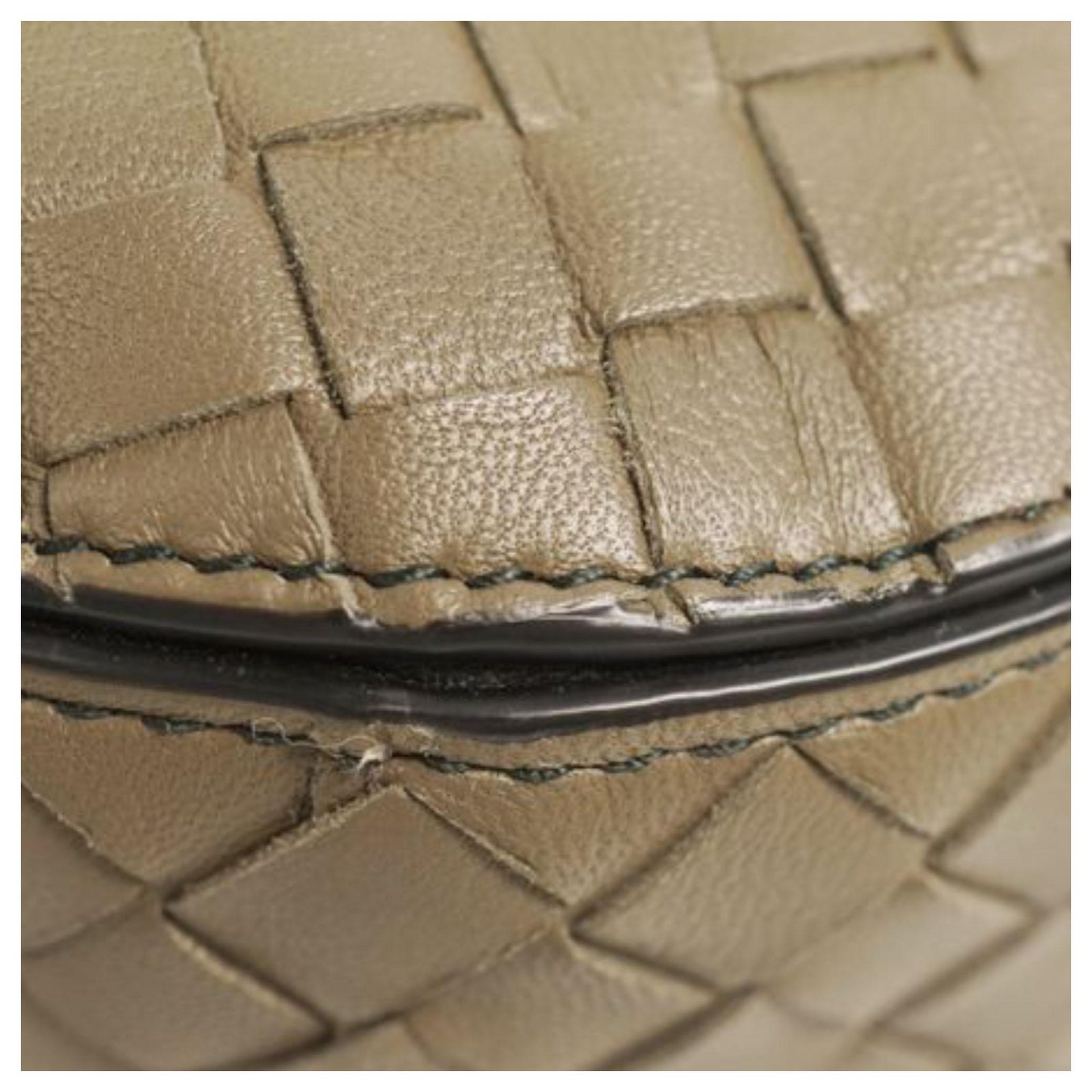 Sac à bandoulière Intrecciato Loop gris Bottega Veneta Cuir Veau façon