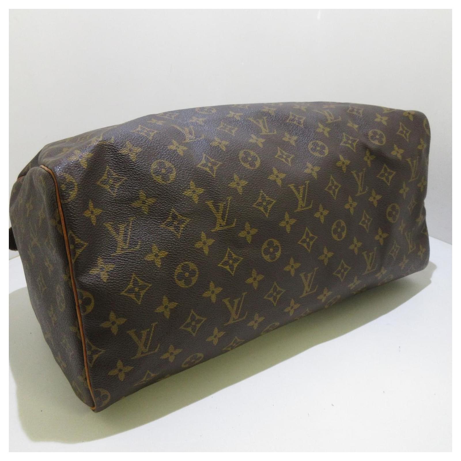 Speedy Louis Vuitton Schnell 40 Braun Leinwand Ref 423143 Joli Closet