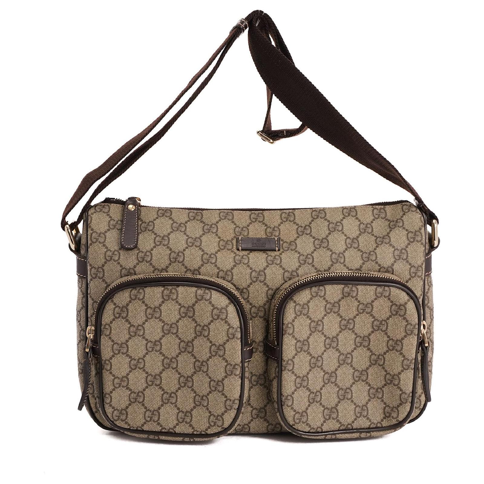 Sac Bandouli Re Gucci Supr Me Gg Toile Beige Ref Joli Closet