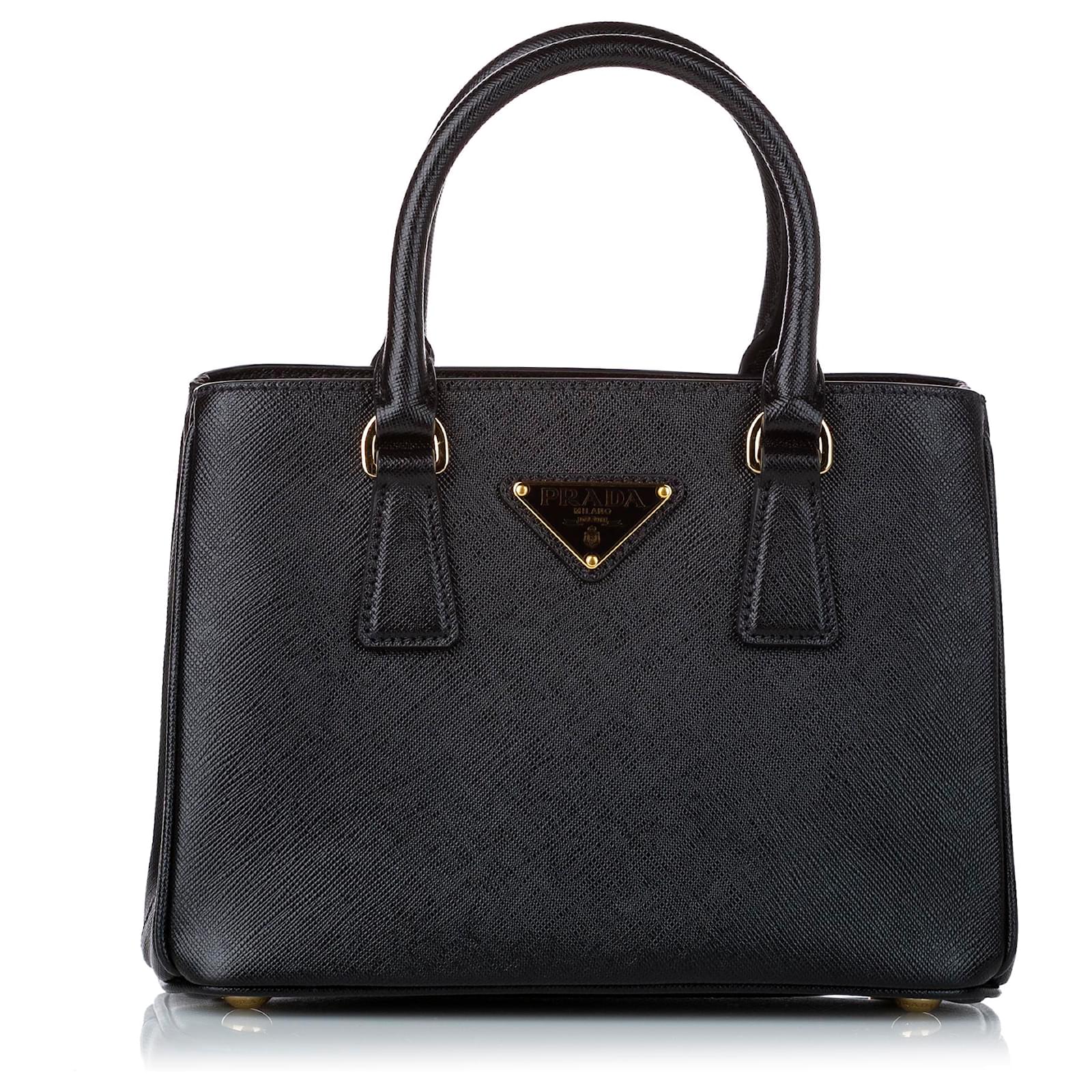 Prada Noir Saffiano Lux Cartable Cuir Veau Fa On Poulain Ref