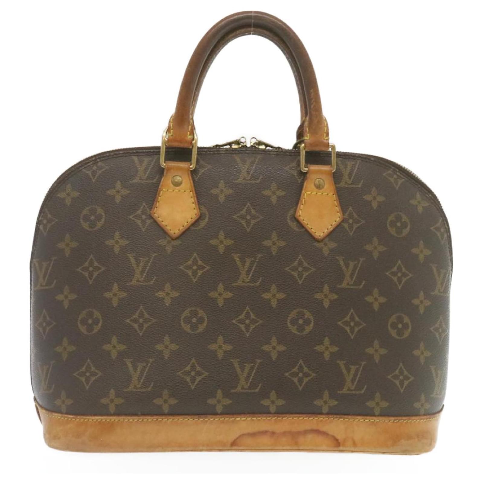 Louis Vuitton Alma Braun Leinwand Ref Joli Closet