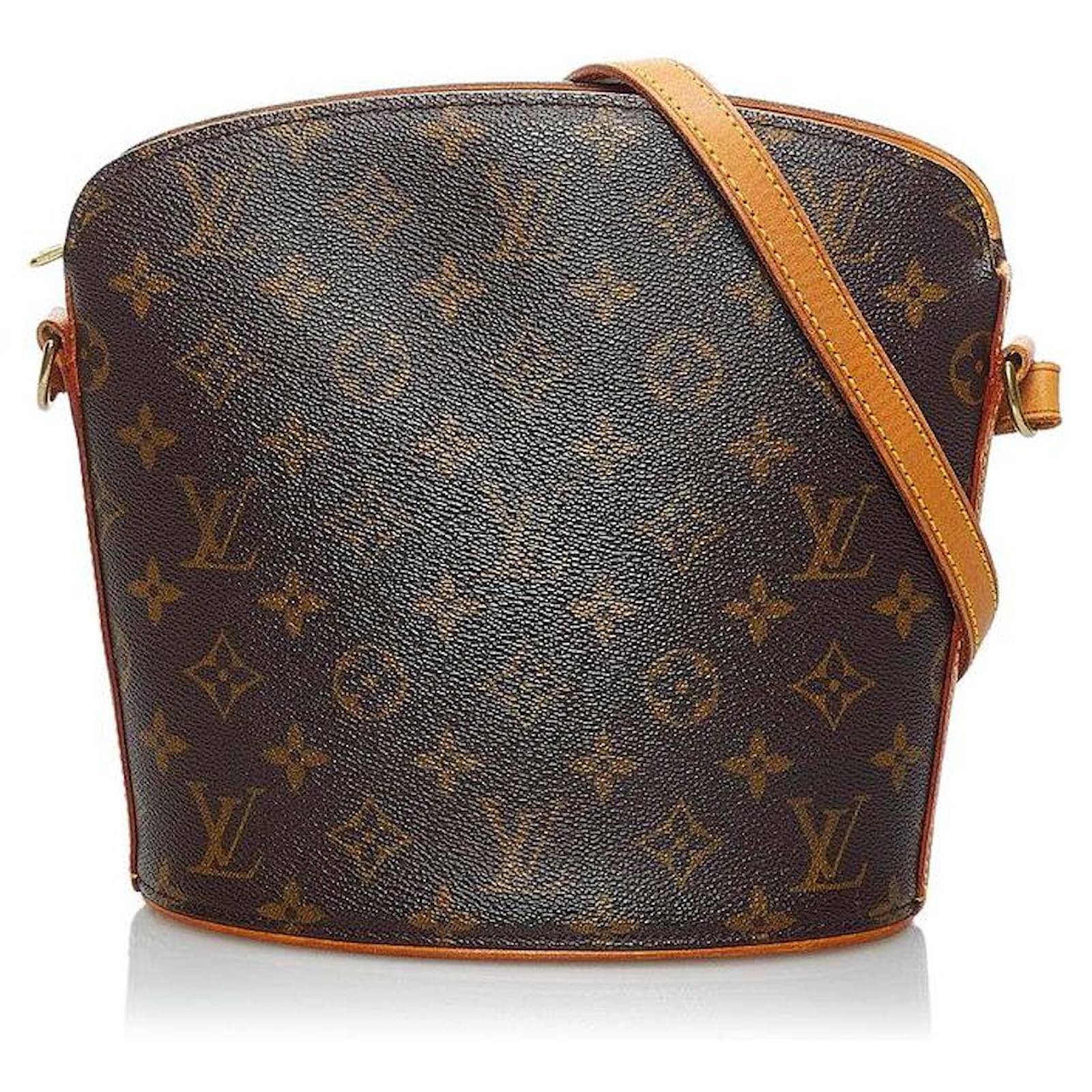 Louis Vuitton Monogram Drouot Brown Cloth Ref Joli Closet