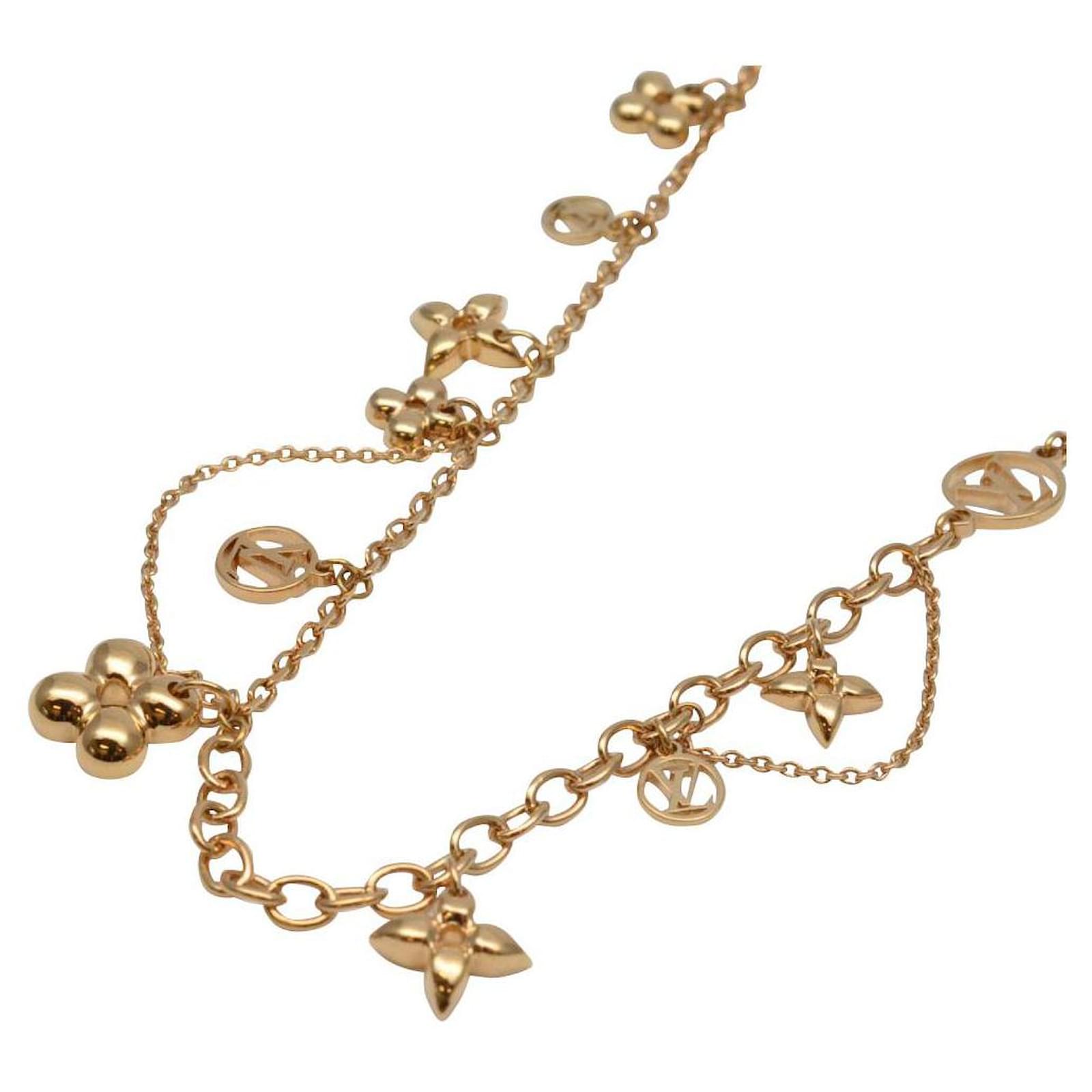 Louis Vuitton Collier Blooming Gold Monogram Flower Motif Lv Circle