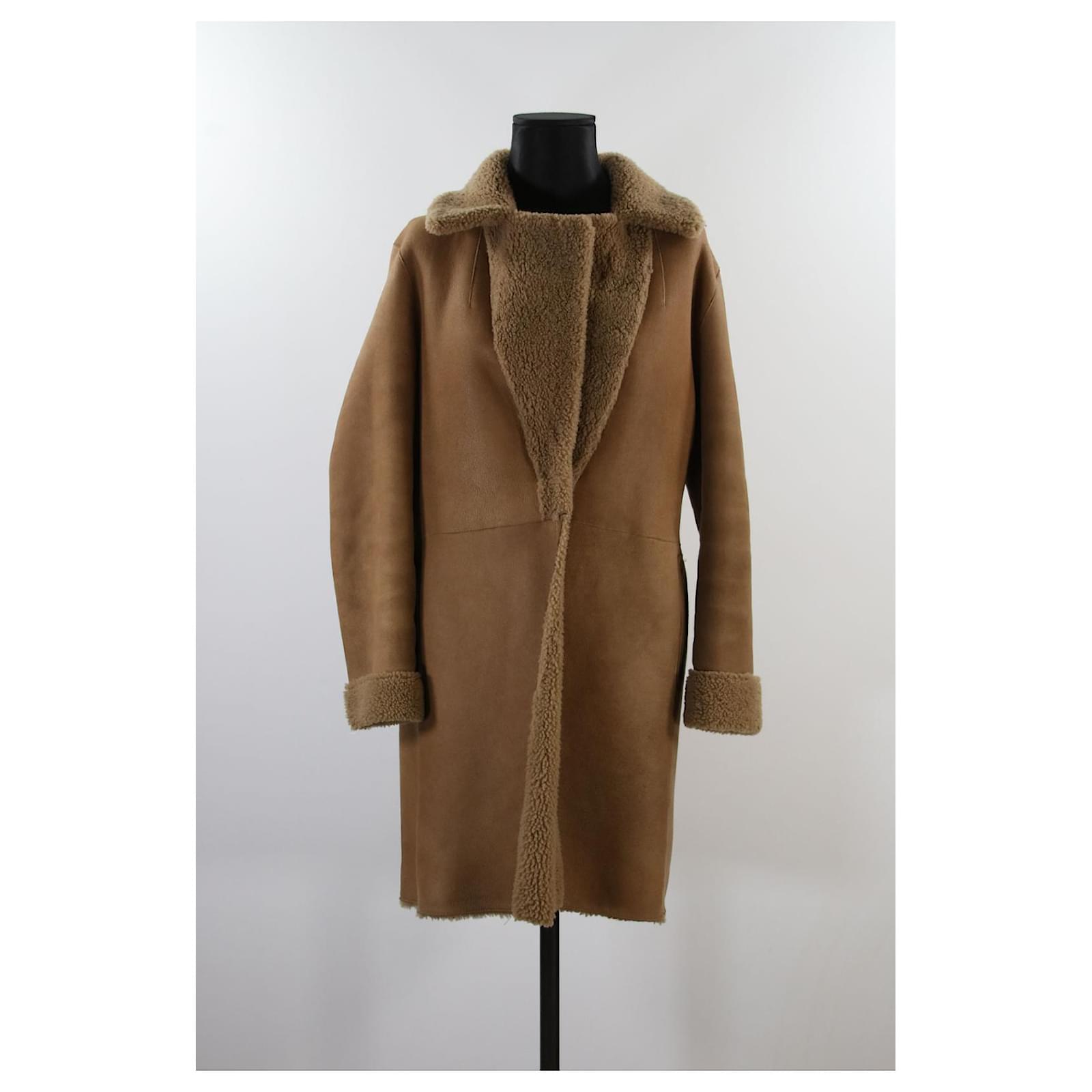 Gerard Darel Coat Brown Leather Ref Joli Closet