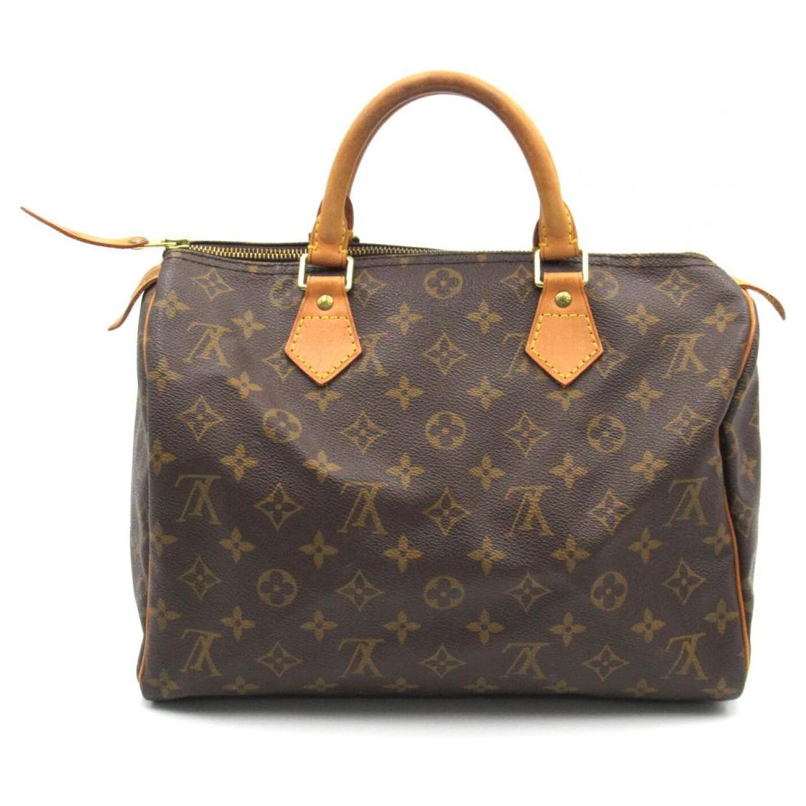 Speedy Louis Vuitton Schnell 30 Braun Leinwand Ref 808433 Joli Closet