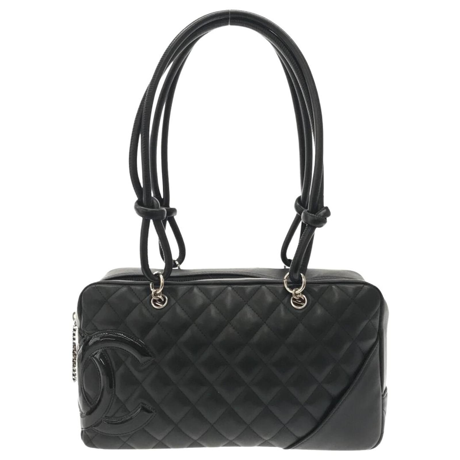 Chanel Cambon Line Black Leather Ref Joli Closet