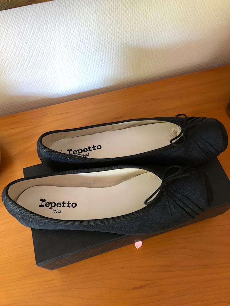 Repetto Ballerines Danseuses Cuir Bleu Marine Ref 77573 Joli Closet