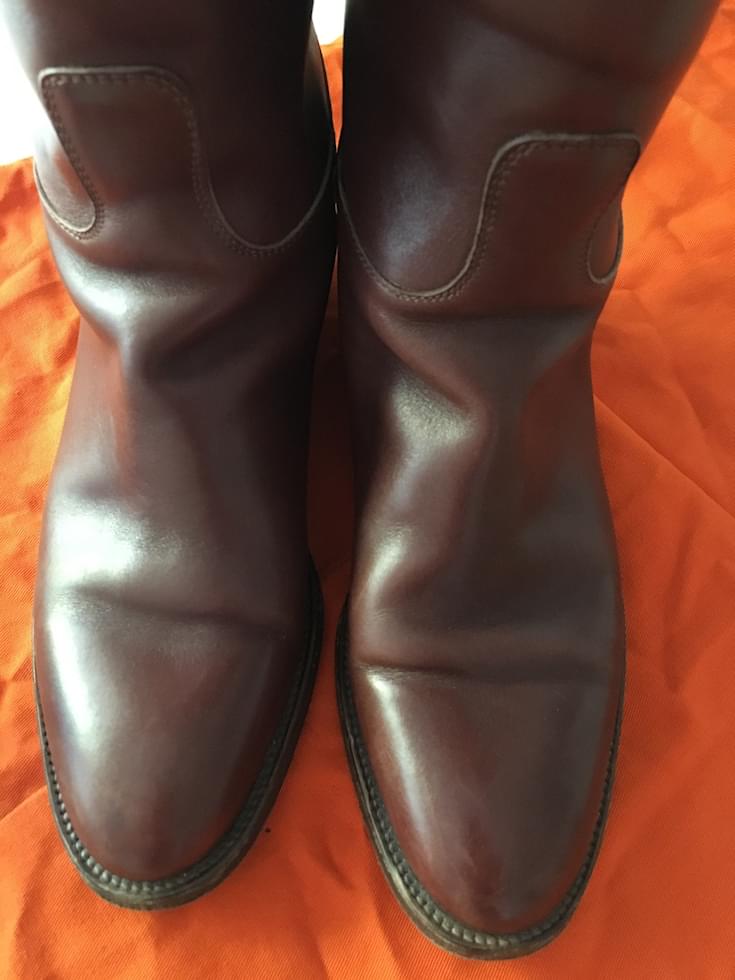 Kelly Herm S Jumping Boots Caramel Leather Ref Joli Closet