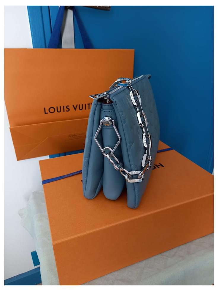 Louis Vuitton Coussin Pm Bleu Glacier Bag Blue Lambskin Ref