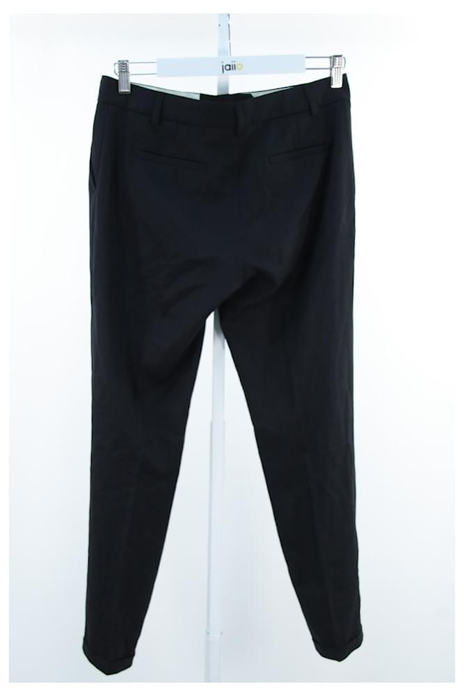 Pablo De Gerard Darel Pantalon Pablo 38 Laine Noir Ref 670007 Joli Closet