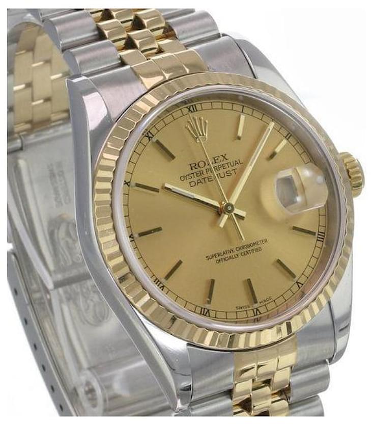 Rolex Datejust Champagner Zifferblatt K Geriffelte L Nette Mm