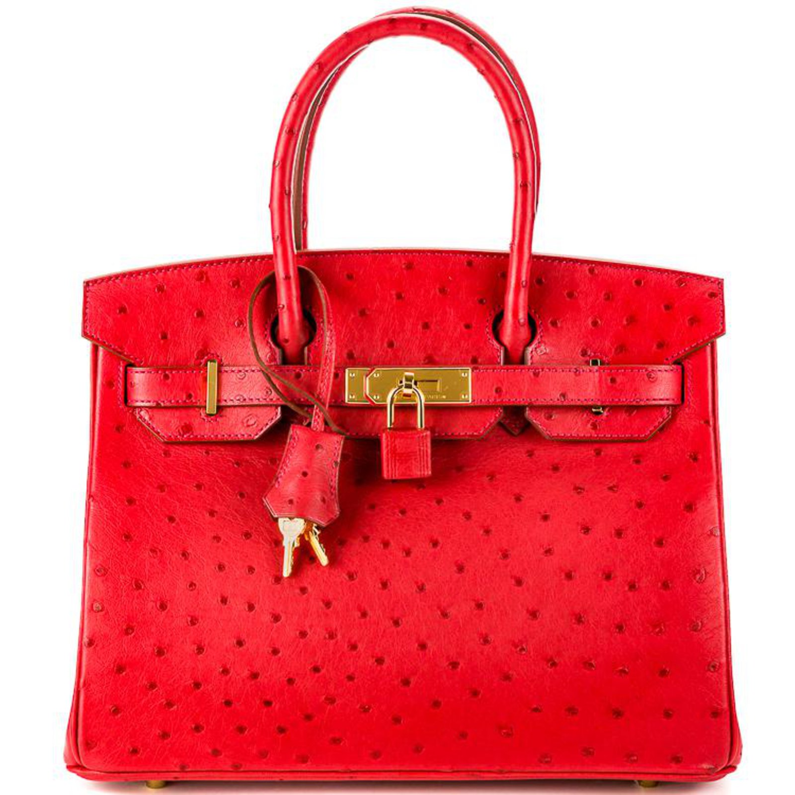 Hermès Birkin 30 Cuirs exotiques Rouge ref 80367 Joli Closet