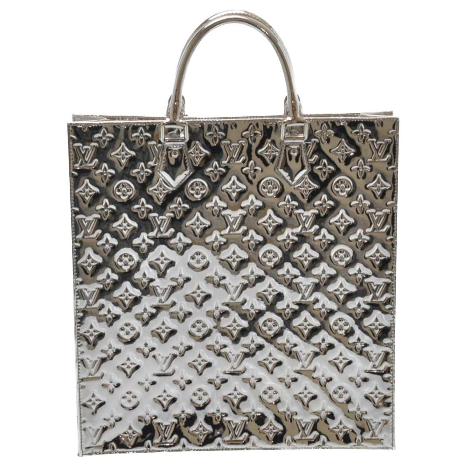 Louis Vuitton Handtasche Silber Lackleder Ref 206538 Joli Closet