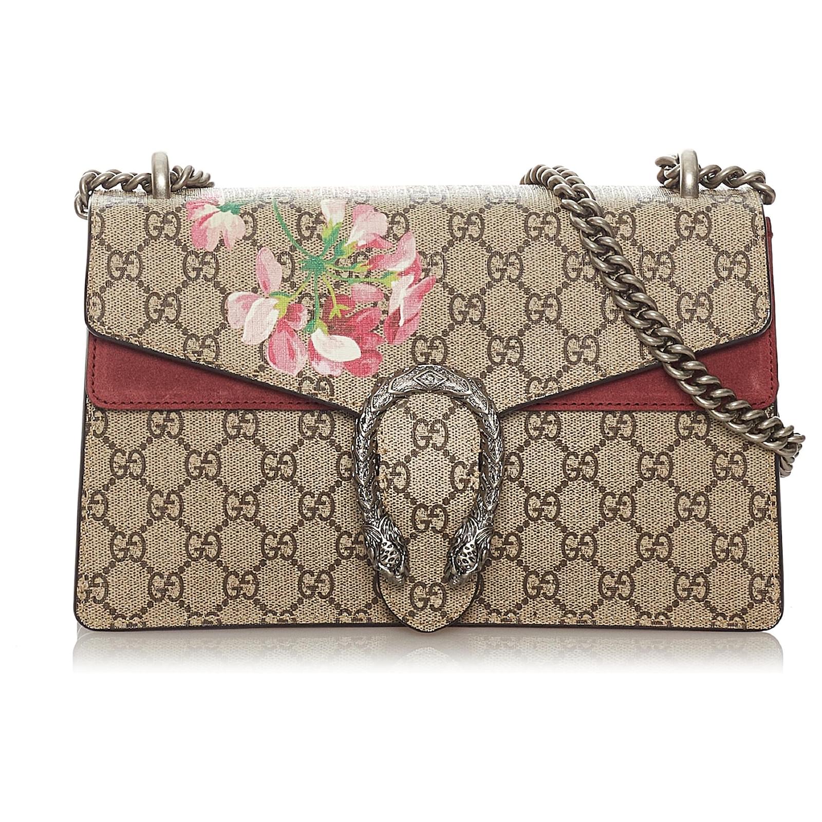 Gucci Brown Kleine GG Supreme Blooms Dionysus Umhängetasche Braun