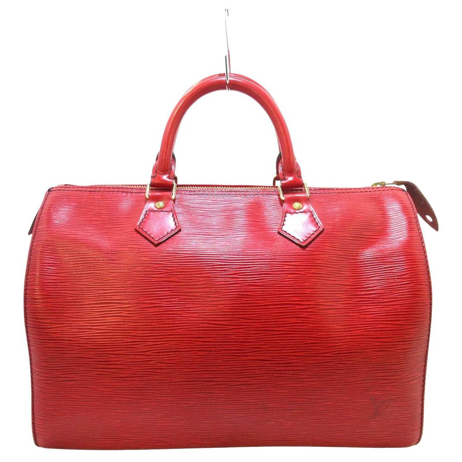 Speedy Louis Vuitton Schnell 30 Rot Leder Ref 554609 Joli Closet