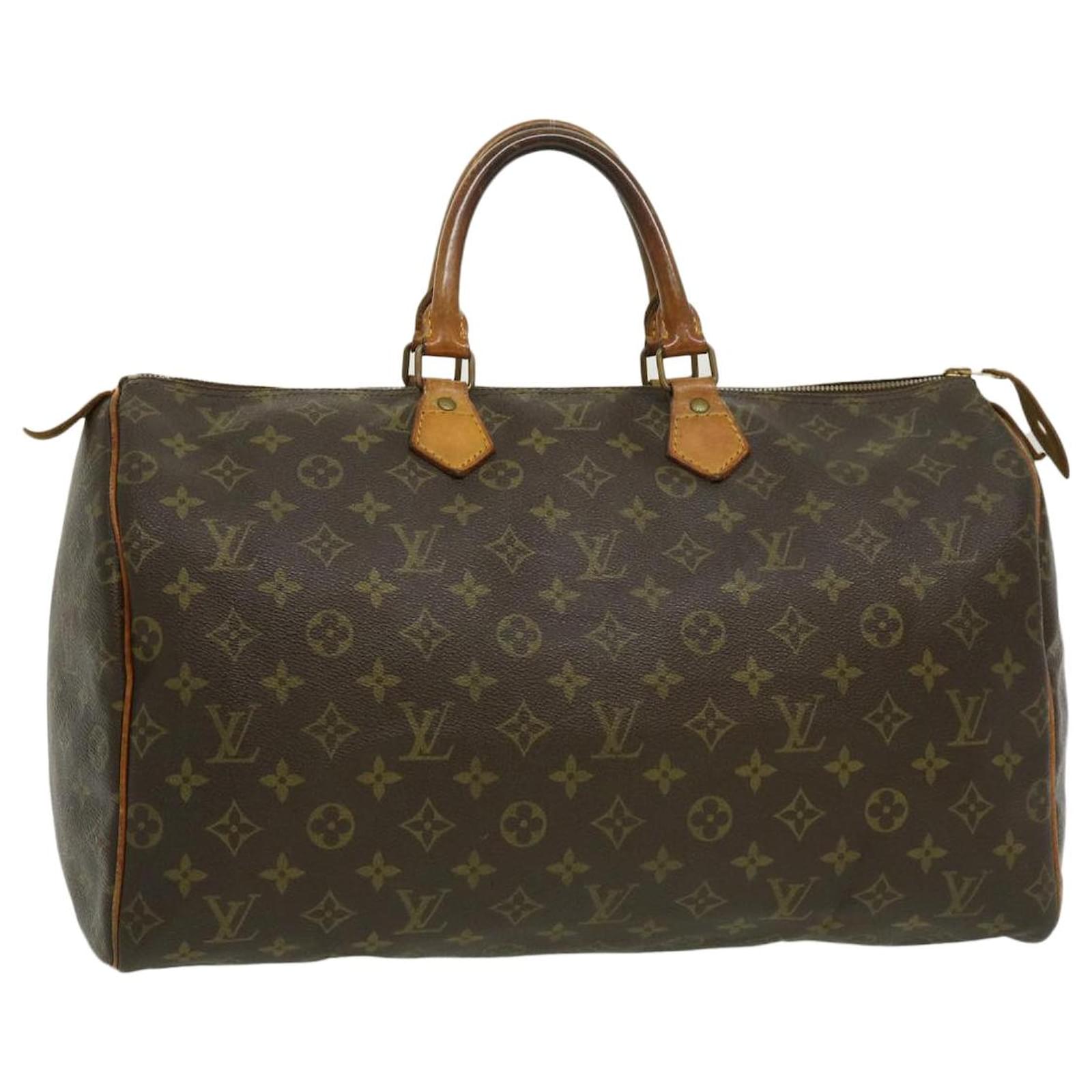 Speedy Louis Vuitton Schnell 40 Braun Leinwand Ref 588832 Joli Closet