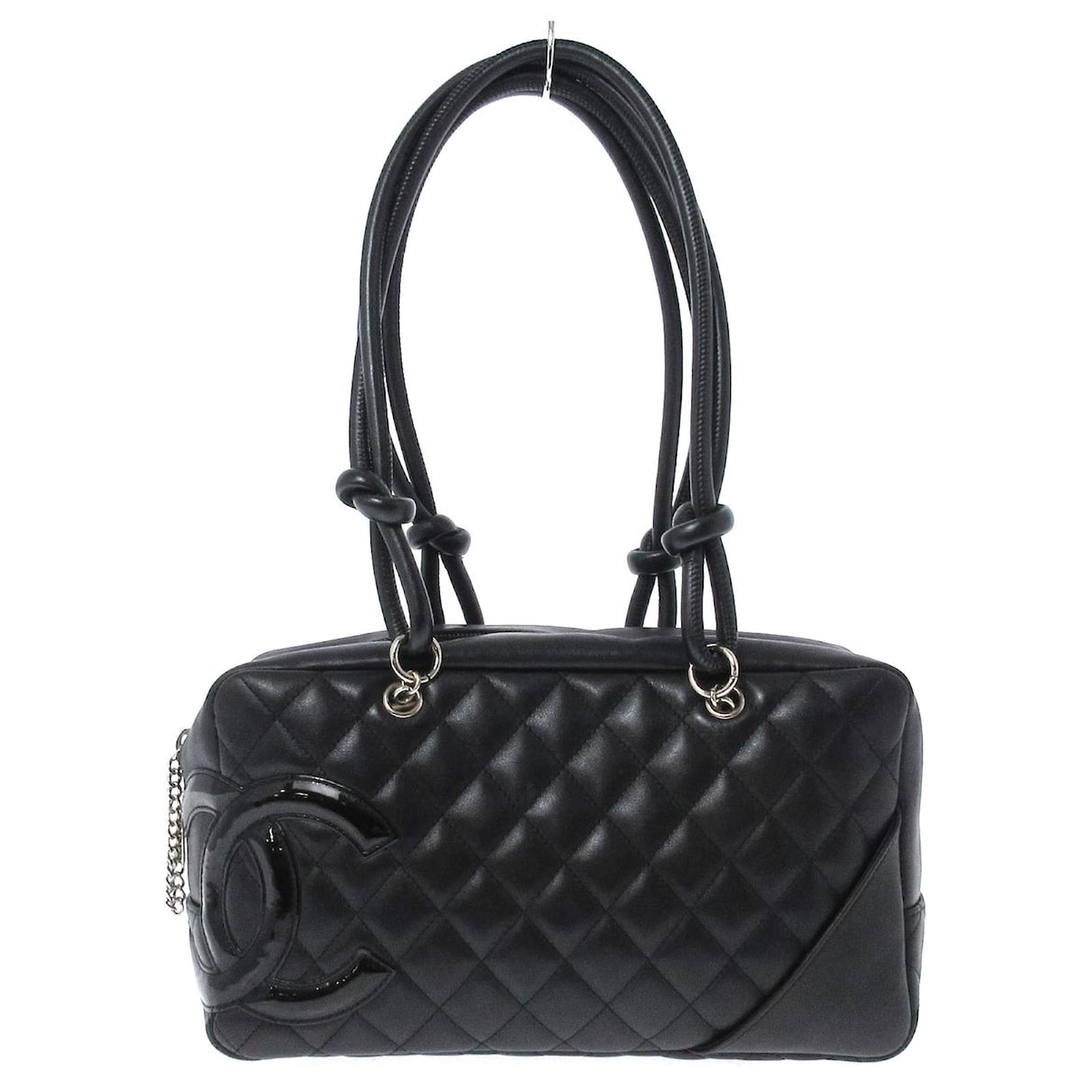 Chanel Cambon Line Black Leather Ref Joli Closet