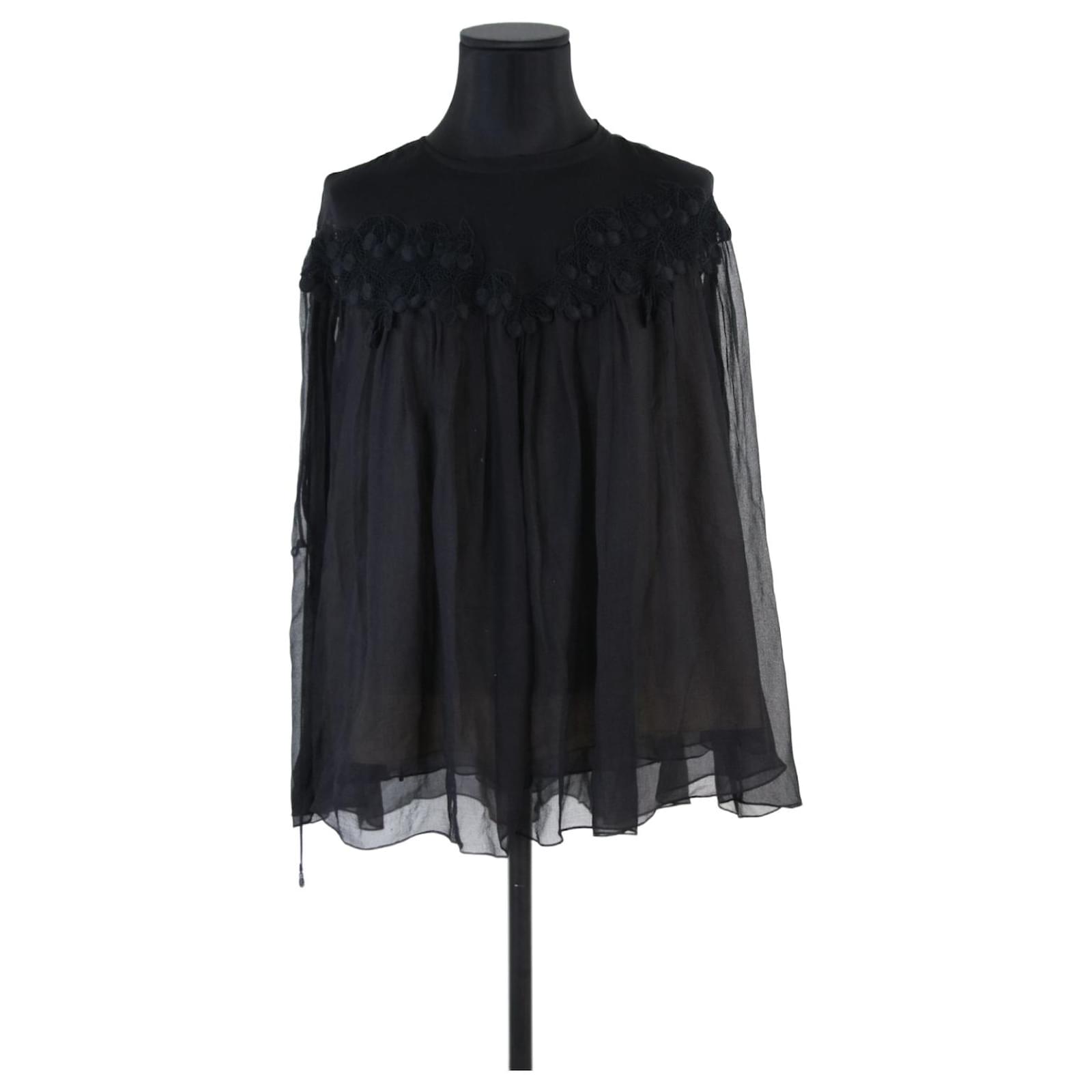 Pablo De Gerard Darel Top Pablo Black Viscose Ref Joli Closet