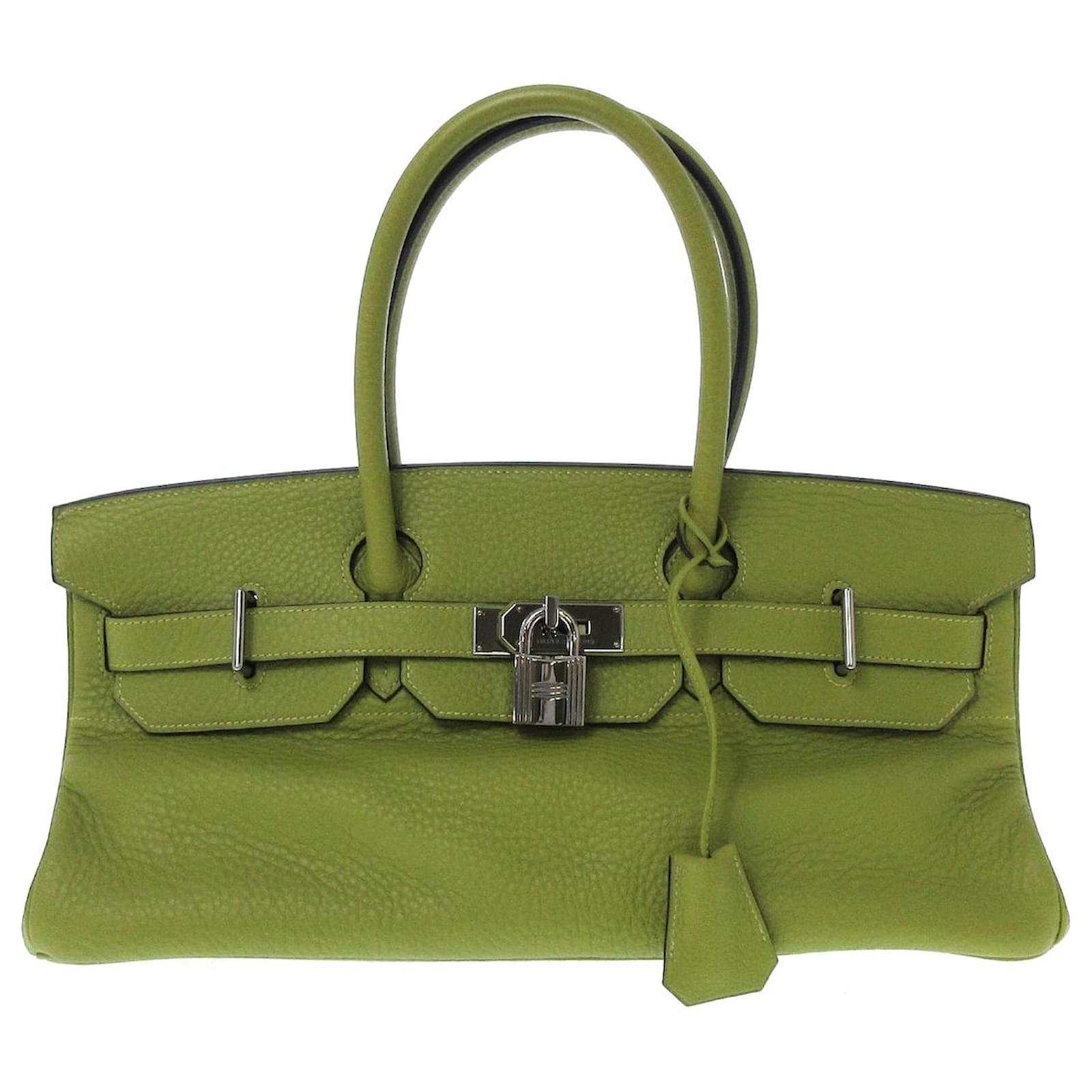 Herm S Birkin Green Leather Ref Joli Closet