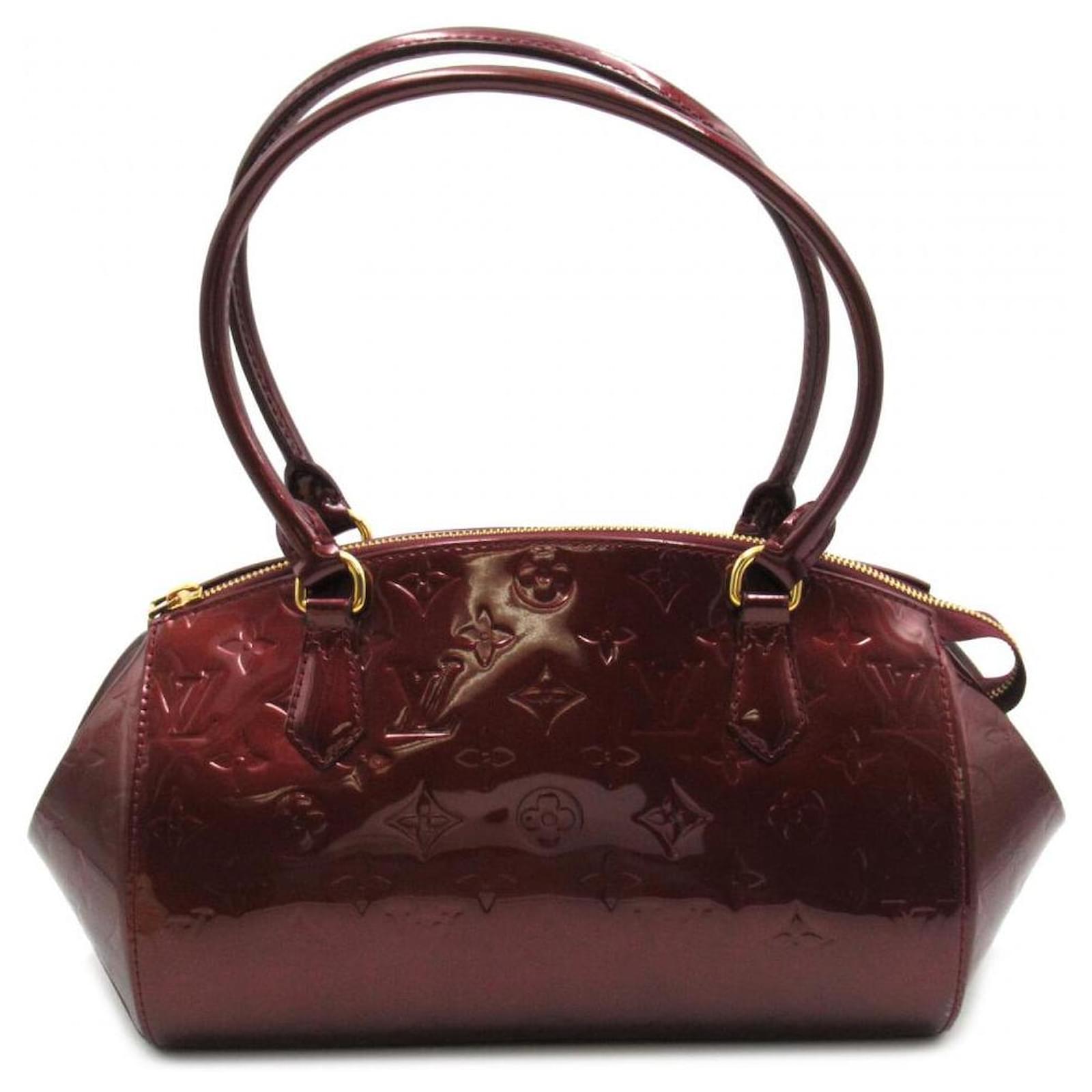 Louis Vuitton Monogram Vernis Sherwood Pm Red Patent Leather Ref