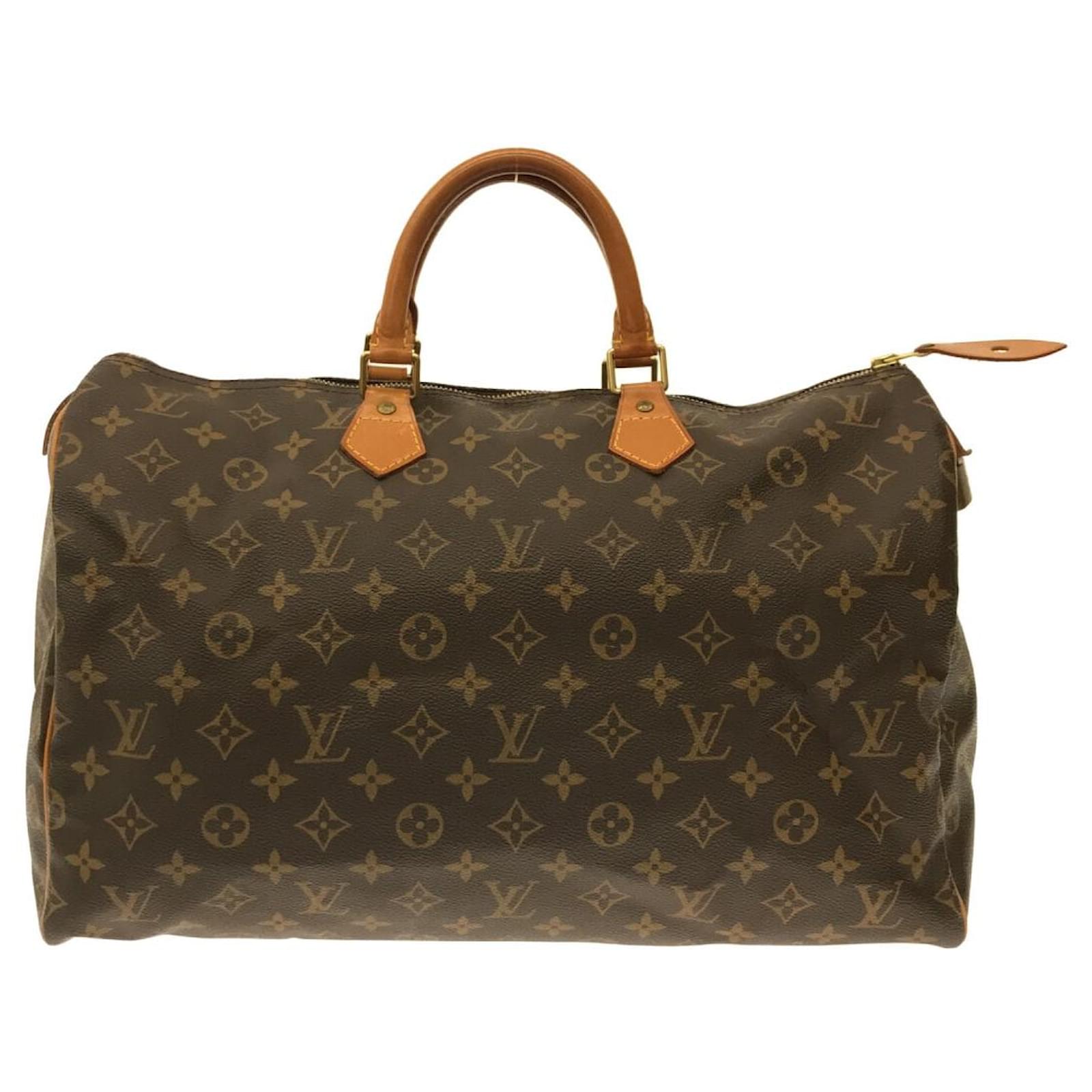 Speedy Louis Vuitton Schnell 40 Braun Leinwand Ref 741634 Joli Closet