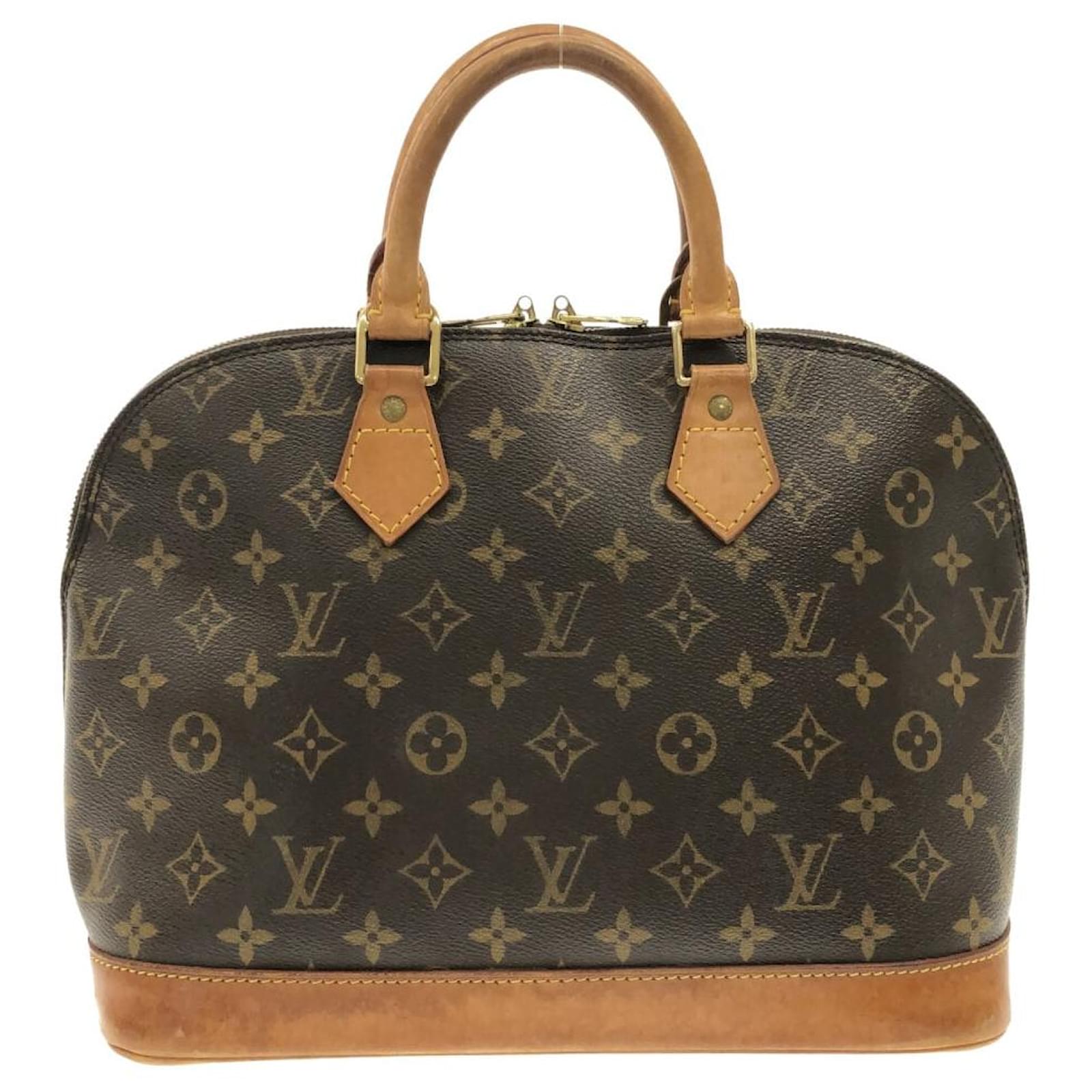 Louis Vuitton Alma Braun Leinwand Ref Joli Closet