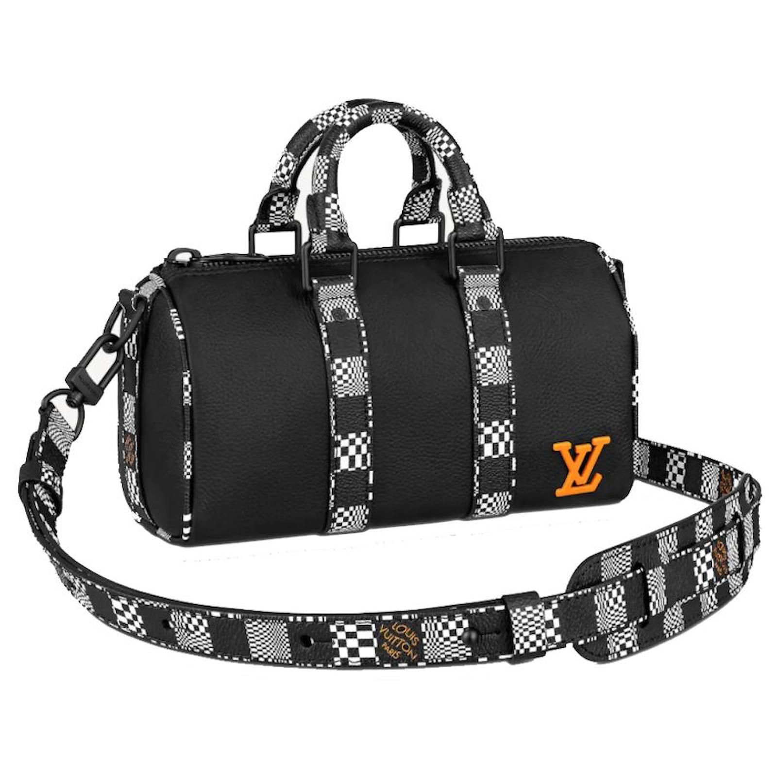 Louis Vuitton Lv Keepall Xs New Virgil Abloh Black Leather Ref