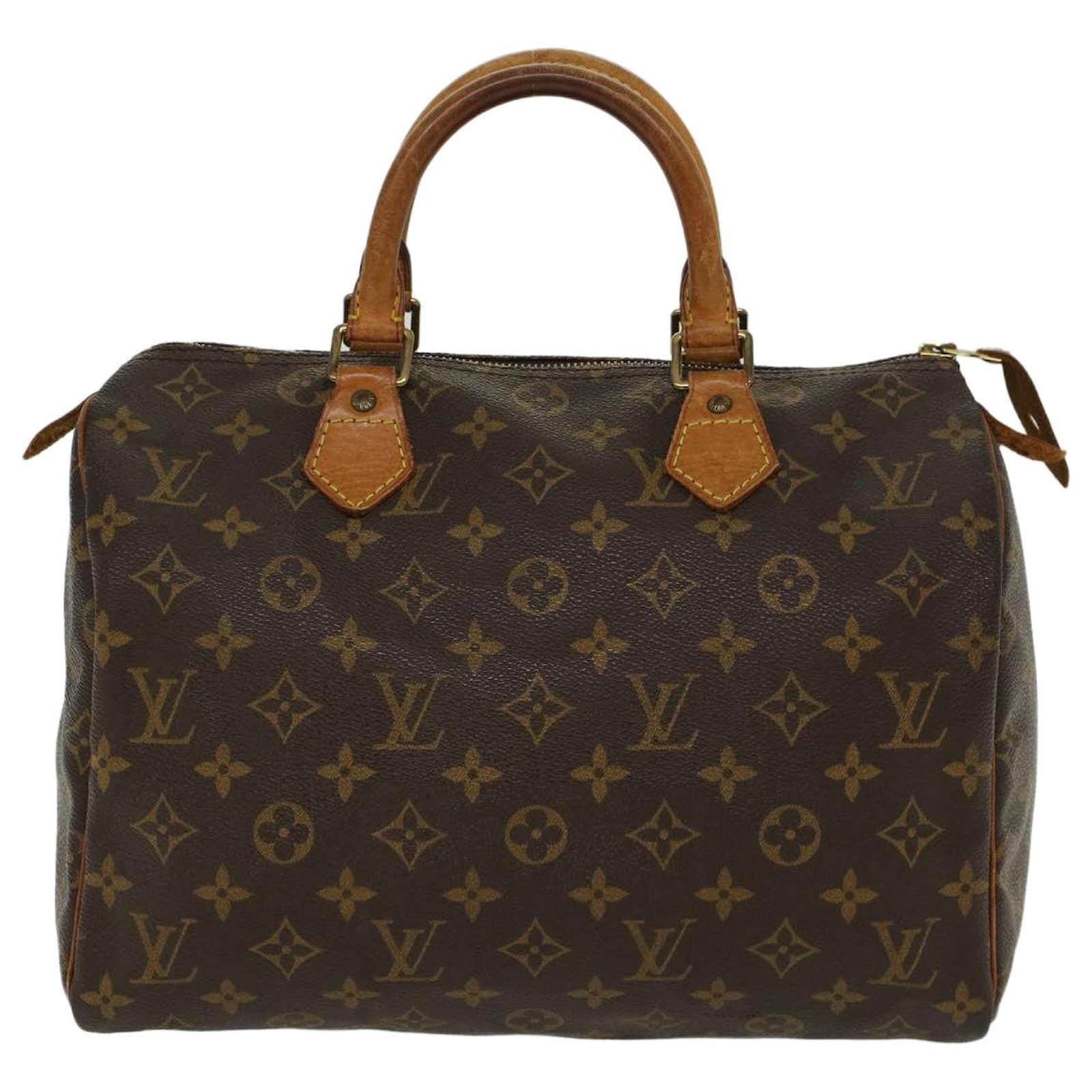 Speedy Louis Vuitton Schnell 30 Braun Leinwand Ref 987599 Joli Closet