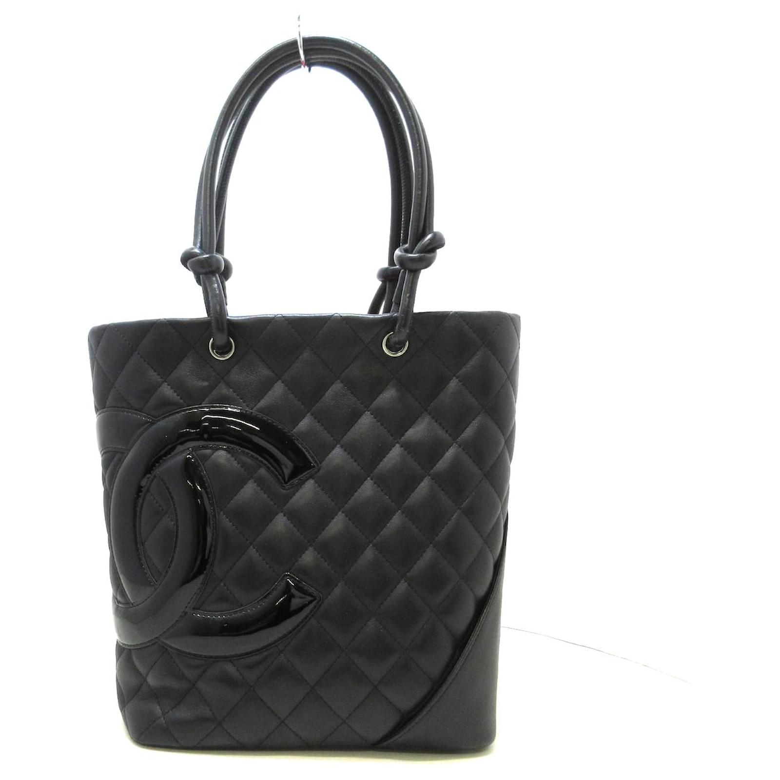 Chanel Cambon Line Black Leather Ref 1038494 Joli Closet