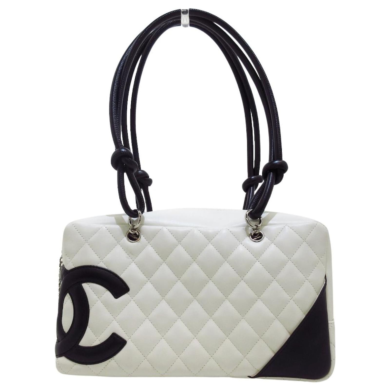 Chanel Cambon Line White Leather Ref Joli Closet