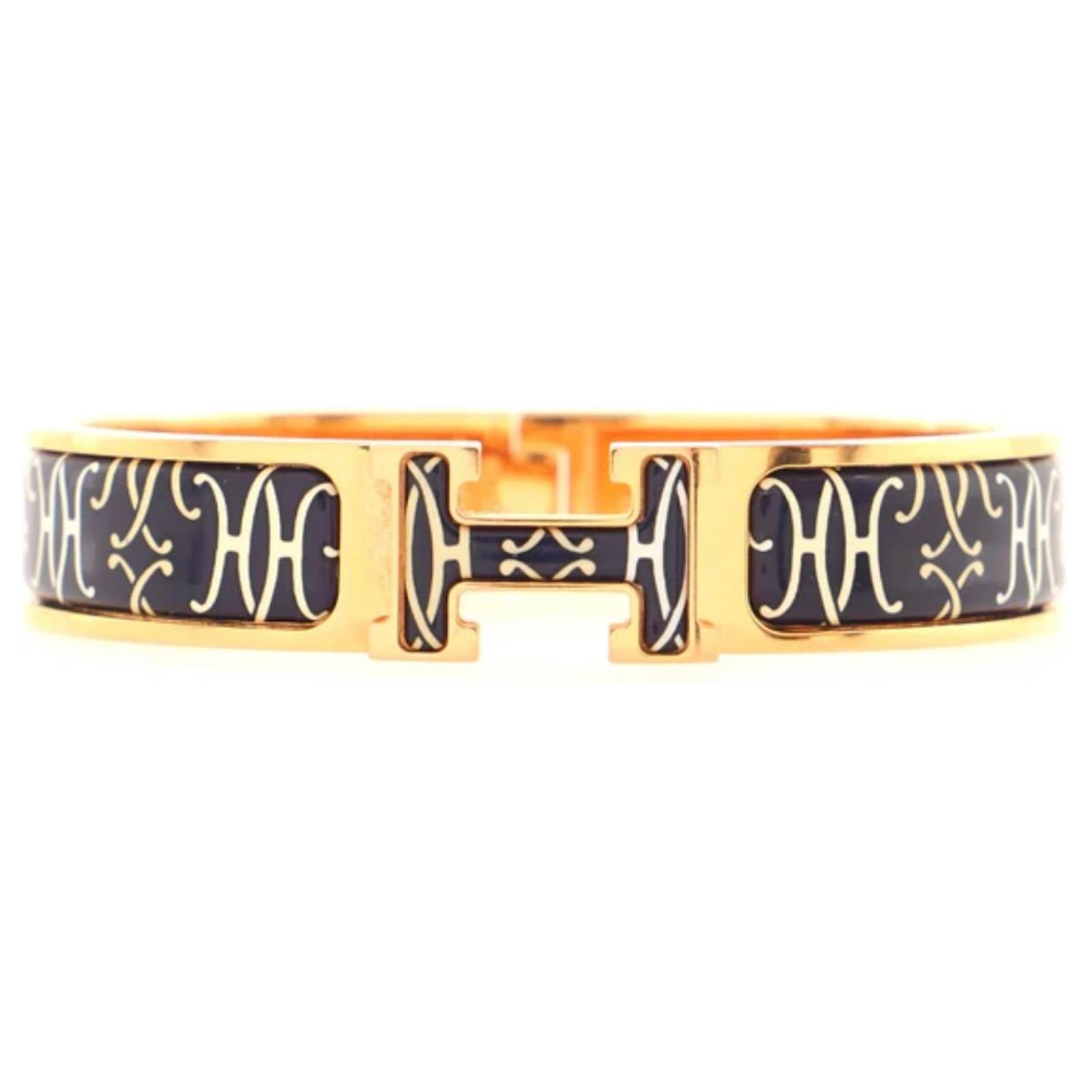 Hermès Bracelets Plaqué or Doré Bronze ref 1074548 Joli Closet