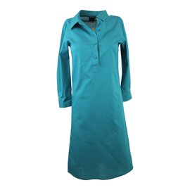 Agnès b. Hemdkleid grün Baumwolle