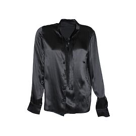 Camisa de seda Agnès b. negra