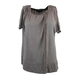 Top Bcbg Max Azria Color Taupe de Rayón XS