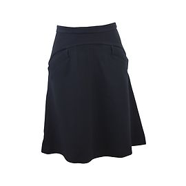 Falda negra de talle alto Miu Miu