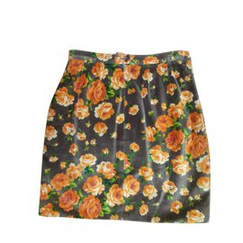 Minifalda Kenzo Jungle estampado de flores algodón