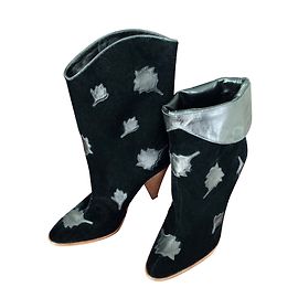 Stivaletti Sonia Rykiel in velluto nero