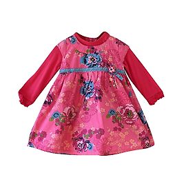 Vestido Kenzo Rosa de Algodón con Flores 18 Meses
