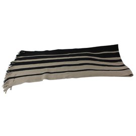 Sciarpa Paul Smith Nera Beige Lana
