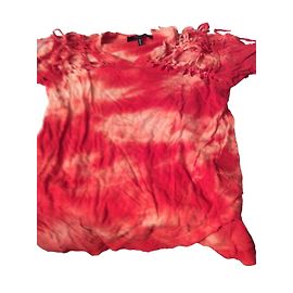 T-shirt Isabel Marant Timeless Tie Dye Macramé Laranja Algodão