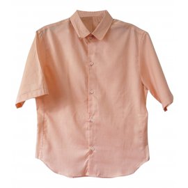 Carven Baumwollhemd Lachsfarbe