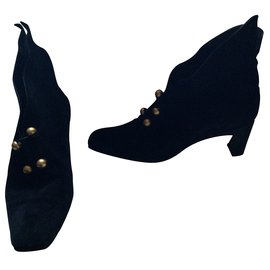 Stivaletti Philippe in pelle di cervo nera 38 - Philippe Model