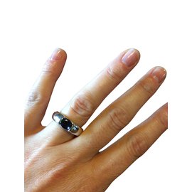 Chaumet Ring aus Weißgold und Iolit Größe 56